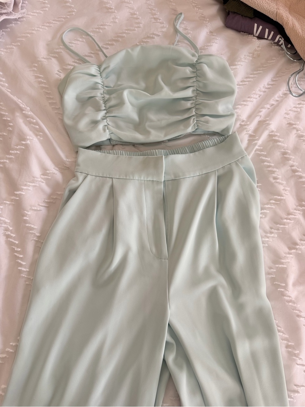 House of Harlow 1960 Mint Green Wide-Leg Pants